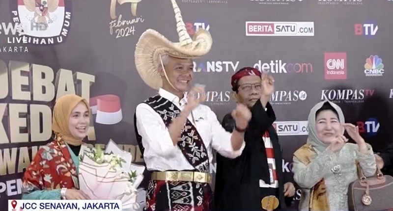 Ganjar Pranowo Pakai Topi Khas Rote saat Hadiri Debat Cawapres 2023, Ternyata Ini Maknanya