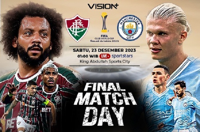 Man City Vs Fluminense di Final Piala Dunia Antarklub 2023 Dini Hari Nanti, Live Vision+