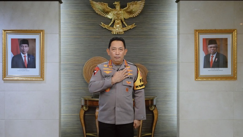 Sampaikan Selamat Tahun Baru, Kapolri Ajak Masyarakat Jaga Keamanan dan Ketentraman