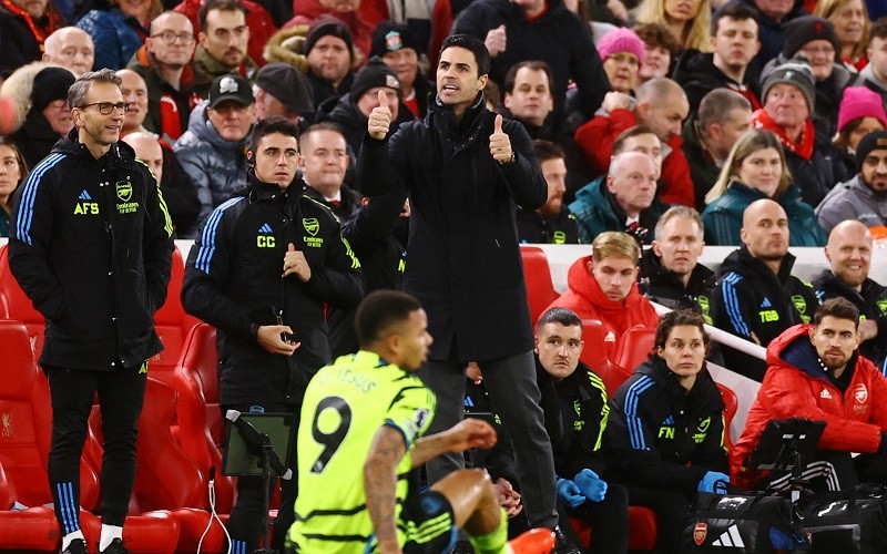 Arsenal Ditahan Imbang Liverpool di Anfield, Mikel Arteta Malah Takjub