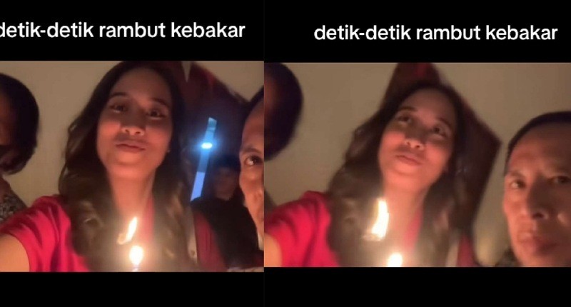 Viral Kejadian Apes Malam Natal, Rambut Seorang Perempuan Terbakar saat Berdoa Khusyuk