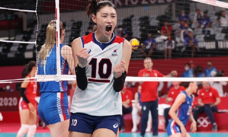 Viral Ratu Voli Korea Ngamuk usai Smash Geledeknya Diblok Megawati 