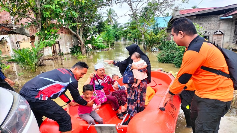 Aceh Utara Dikepung Banjir, 4.048 Jiwa Mengungsi