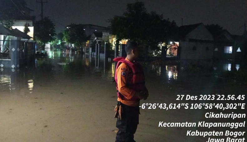 Hujan Deras, 150 Rumah di Klapanunggal Bogor Terdampak Banjir