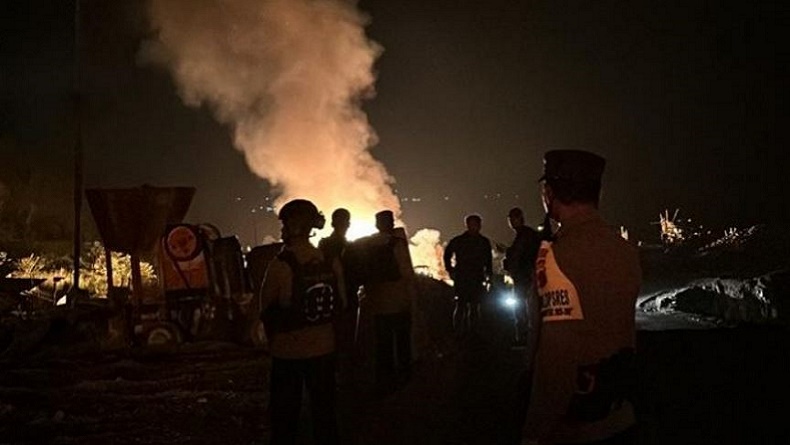 Kantor Dinas PU Dogiyai Terbakar di Malam Pergantian Tahun Baru