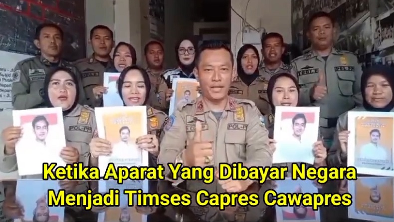 Viral Video Anggota Satpol PP Garut Beramai-ramai Ikrar Dukung Gibran, Kini Diusut Provos