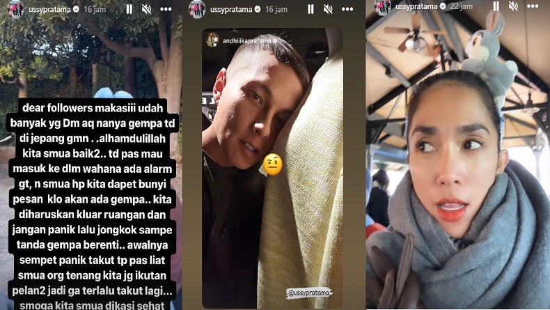 Ussy Sulistiawaty Rasakan Gempa saat Liburan di Jepang: Sempat Panik dan Takut