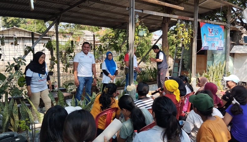 Caleg Perindo Antonius Sapa Sanggar Seni Trotoar, Gelar Senam Sehat dan Pengobatan Gratis