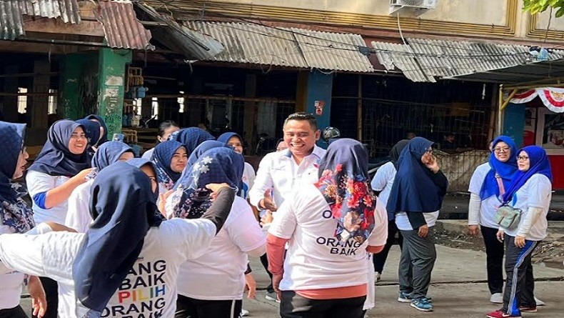 Warga Rusun Cilincing Antusias Sambut Kedatangan Caleg Partai Perindo Antonius Riyanto