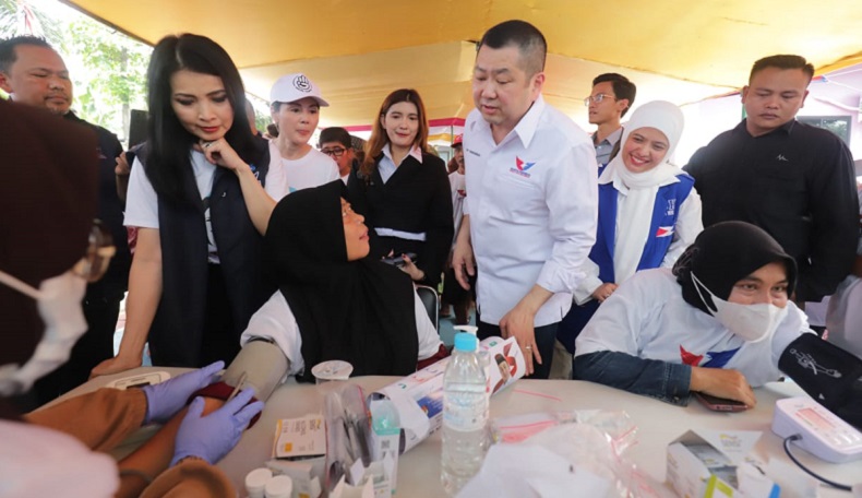 Gelar Cek Kesehatan Gratis dan Bazar Murah, HT: Bentuk Kepedulian Partai Perindo kepada Masyarakat
