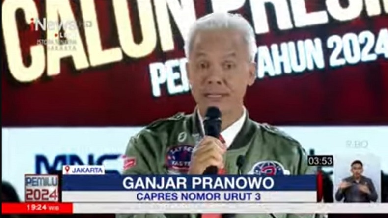 Debat Ketiga, Ganjar Tegaskan Komitmen RI Dukung Kemerdekaan Palestina