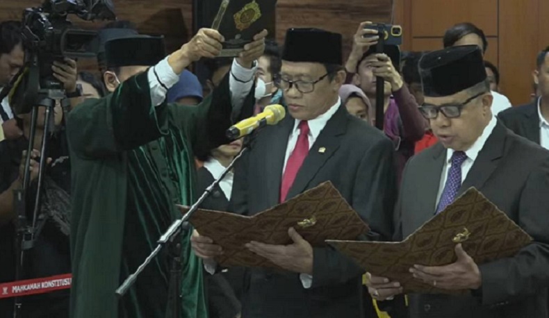 MK Lantik 3 Anggota MKMK Permanen: Ridwan Mansyur, Gede Palguna dan Yuliandri
