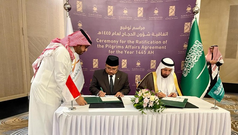 Tanda Tangani Ta'limatul Hajj, Indonesia Siap Berangkatkan 241.000 Jemaah Haji 2024