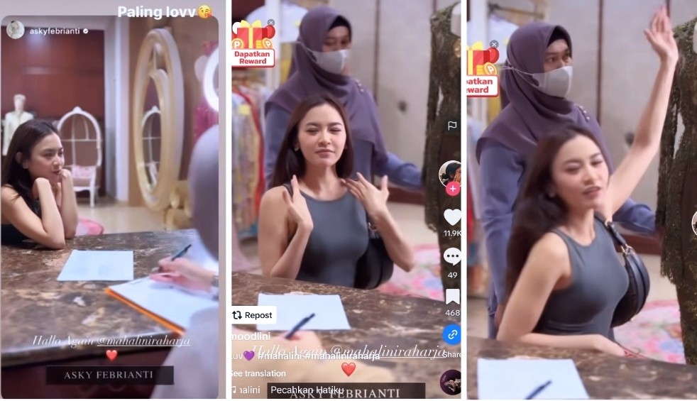 Mahalini Datangi Desainer, Fitting Baju Pengantin?
