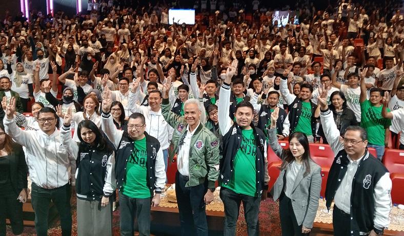 Ganjar Pranowo Hadiri Deklarasi Dukungan NAGA, Disambut Antusias Relawan