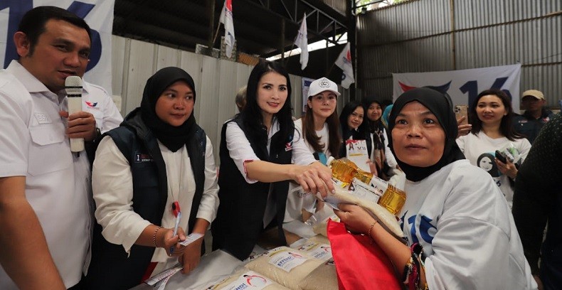 Caleg Partai Perindo Effendi Syahputra Sediakan 1.000 Paket Tebus Murah di Setiabudi Jaksel