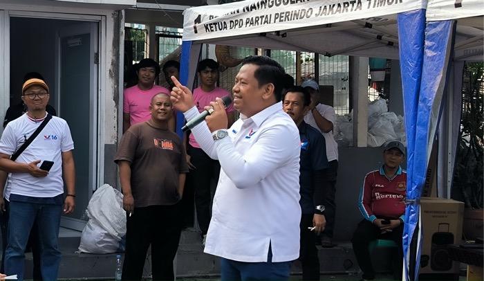 Caleg Perindo Berman Nainggolan Janji Buka Lapangan Kerja bagi Warga DKI Jakarta
