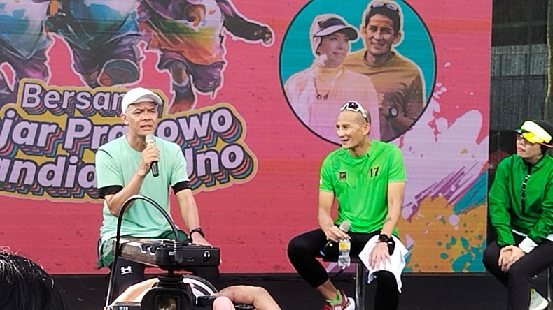 Kelakar Ganjar Ikut Acara PENGUIN SeliweRUN: Aku Lari karena Takut Istri Aja