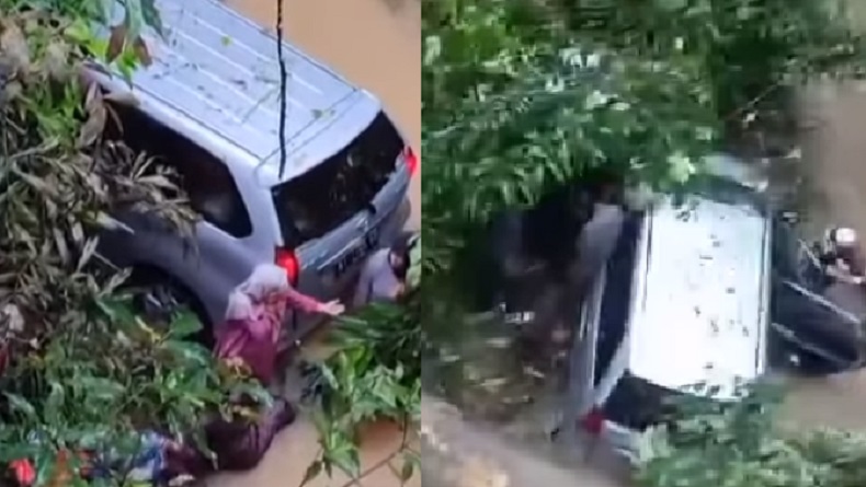 Kecelakaan Mobil Jemaah Guru Sekumpul Terjun ke Sungai di Tabalong, 2 Orang Patah Tulang