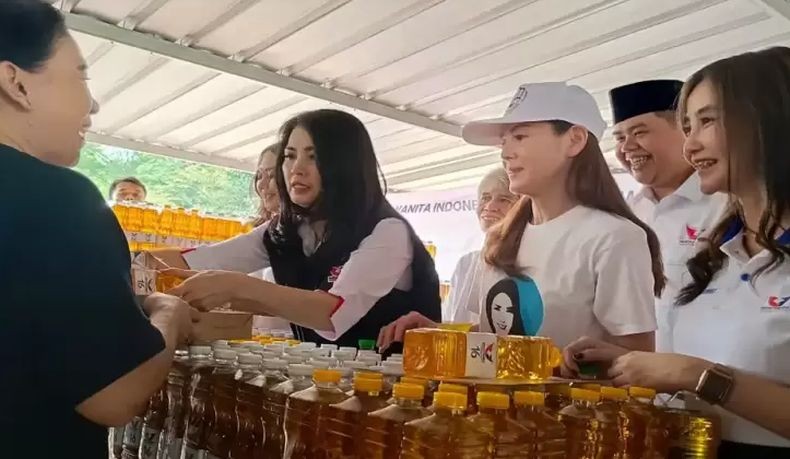 Bazar Murah Partai Perindo di Melawai, Liliana: Ringankan Beban Masyarakat