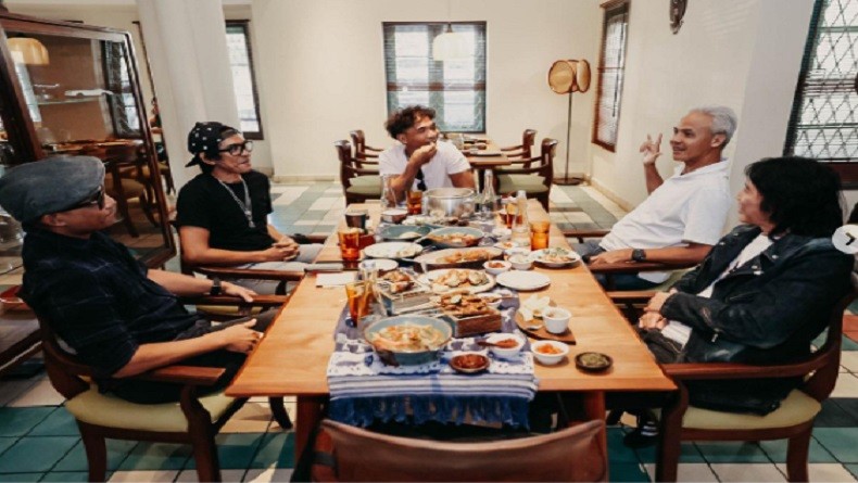 Slank Makan Bareng Ganjar Pranowo, Warganet Heboh: Alhamdulillah Adem Tentrem