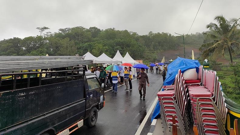 Heboh Tenda Peresmian Jembatan Kedung Kandang oleh Sri Sultan HB X Roboh Diterpa Angin