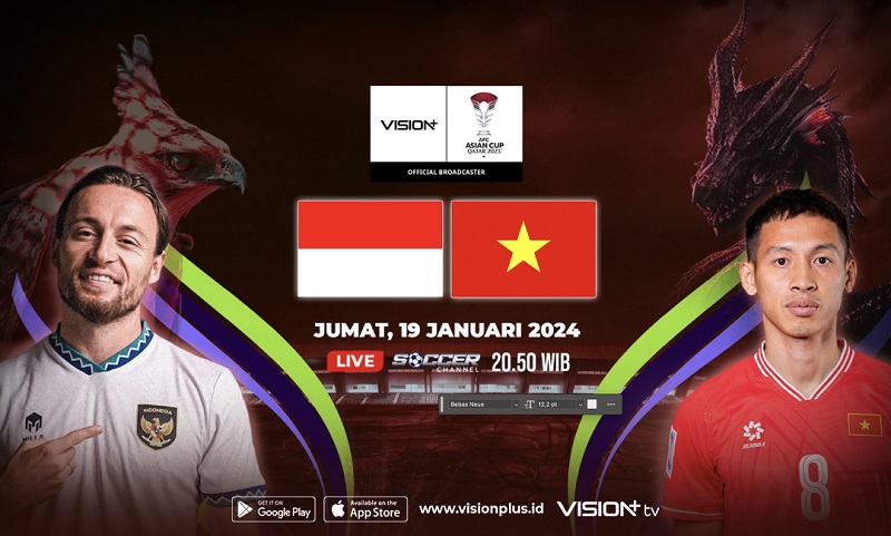 Link Live Streaming Timnas Indonesia Vs Vietnam di Piala Asia 2023