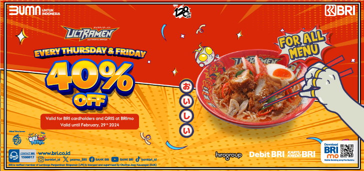 Pakai Promo Kartu BRI di 2 Resto Ini, Makan Ramen Jadi Makin Happy