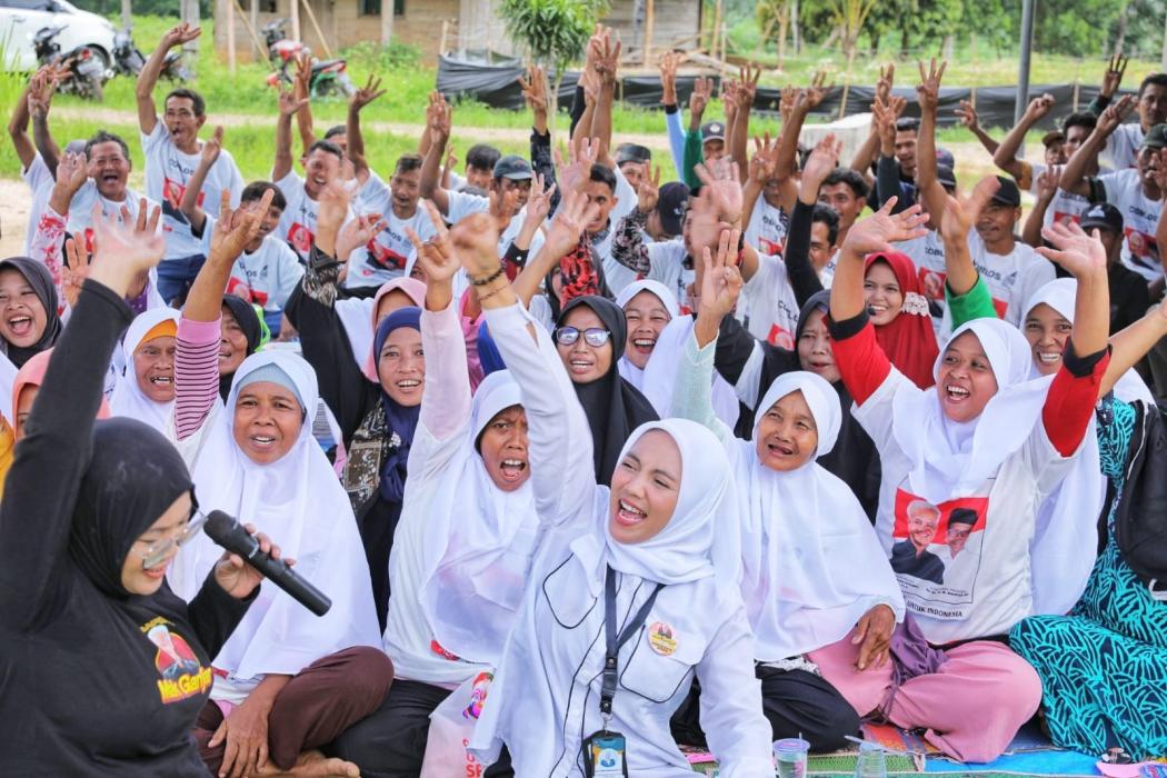 Relawan Mak Ganjar Buatkan Sumur Bor untuk Warga Lampung Timur yang Kesulitan Air Bersih