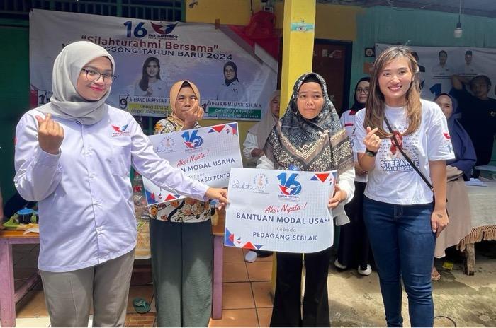 Caleg Perindo jadi yang Pertama Silaturahmi ke Ciputat Timur, Ini Keseruannya