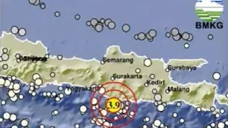 Gempa Terkini Magnitudo 3,9 Guncang Pacitan
