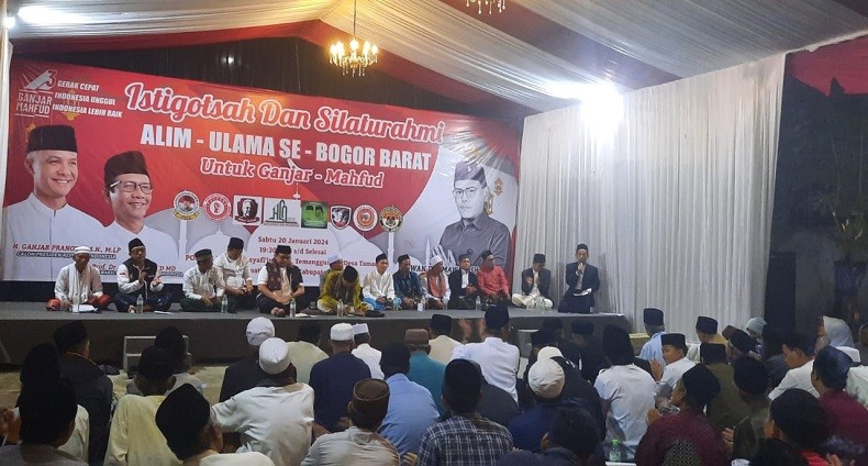 Hadiri Istighosah di Bogor Barat, Gatot Eddy Ajak Jemaah Doakan dan Menangkan Ganjar-Mahfud