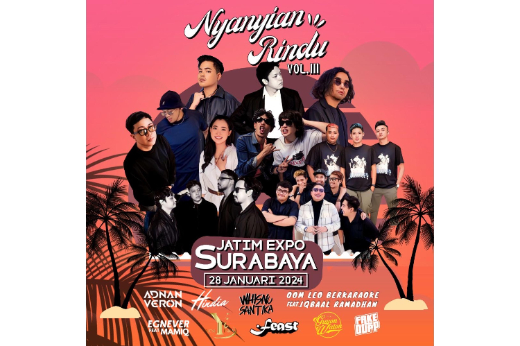 Nyanyian Rindu akan Segera Hadir di Surabaya, Catat Tanggalnya!