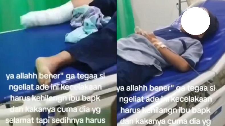 Pilu, 3 Anggota Keluarga Tewas Kecelakaan Beruntun di Banyumas, Bocah Ini Selamat dengan Kaki Putus