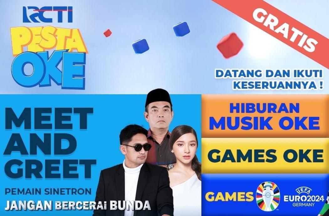 RCTI Hadirkan Pemain Sinetron Jangan Bercerai Bunda dan Nobar Piala Asia di Bogor Barat