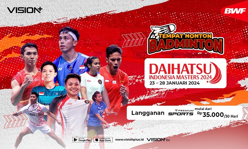 Tim Merah Putih Siap Bertarung di BWF Indonesia Master 2024, Live di Vision+