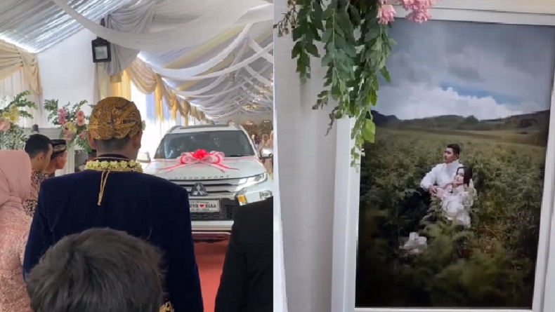 Viral Pernikahan di Grobogan, Seserahan Mewah dari Pajero Sport, Motor hingga Sapi