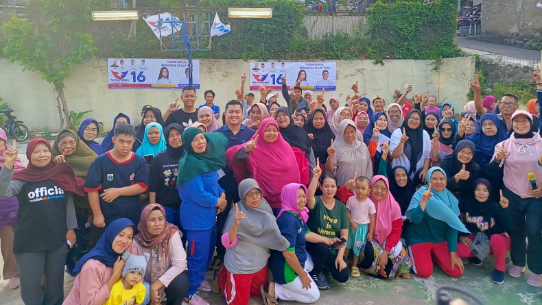 Caleg Perindo Diska Resha Gelar Sosialisasi Program hingga Bazar Murah di Cilandak