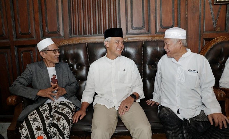 Sowan ke Ponpes An-Nur Bantul, Ganjar Komitmen Bakal Jalankan UU Pesantren