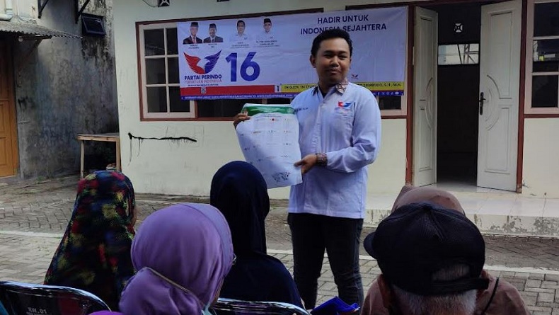 Bazar Murah Jadi Ajang Partai Perindo Sosialisasi Pencoblosan Surat Suara di Sleman