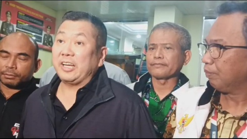 Hary Tanoesoedibjo Datangi Polda Metro Cek Pemeriksaan Aiman Witjaksono