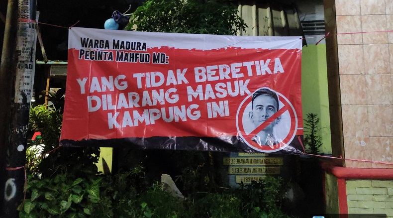 Spanduk Tolak Gibran Bermunculan di Jatim usai Debat Cawapres, Ini Penampakannya