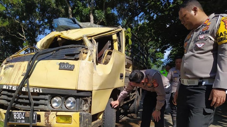 Penyebab Truk Rombongan Peziarah Terguling di Saguling, Polisi: Diduga Rem Blong