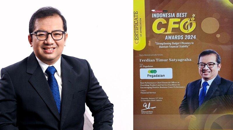 Direktur Keuangan dan Perencanaan Strategis Pegadaian Raih Best CFO Award 2024