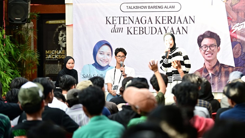 Alam Ganjar Bicara soal Ketenagakerjaan dan Kebudayaan kepada Pelajar Tangerang