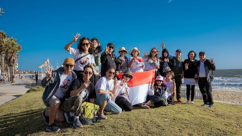 Penguin Parade, Pendukung Ganjar-Mahfud Gelar Fun Walk di Victoria Australia