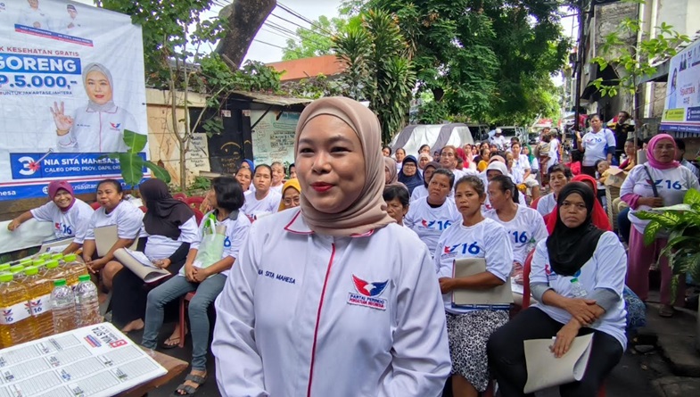 Caleg Partai Perindo Nia Sita Ungkap Alasan Gelar Bazar Minyak Goreng Murah di Kramat Sentiong