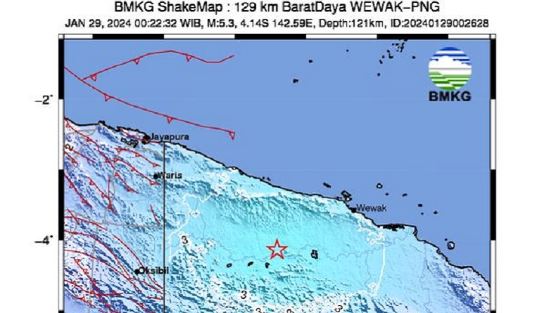 Gempa Bumi M5,3 Guncang Keerom Papua, Ini Analisis BMKG