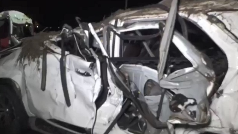 Penampakan Mobil Ketua PCNU Jember Kecelakaan di Tol Solo-Ngawi Tewaskan 1 Orang