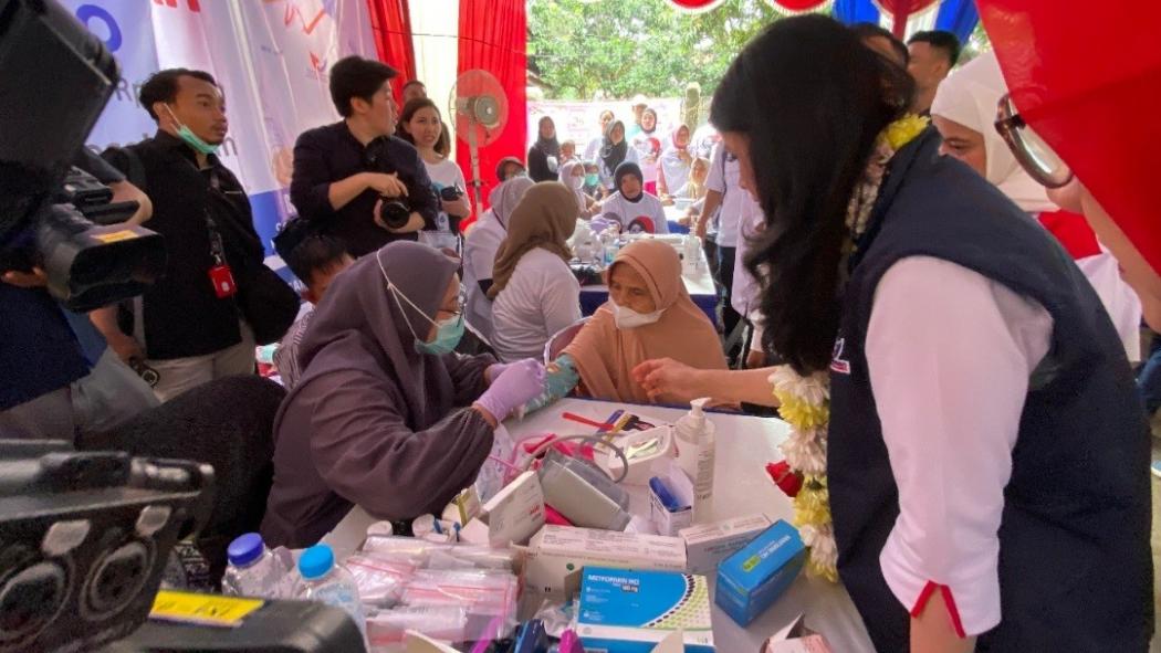 Ini Pesan Liliana Tanoesoedibjo saat Pantau Bazar Murah dan Cek Kesehatan Gratis Perindo